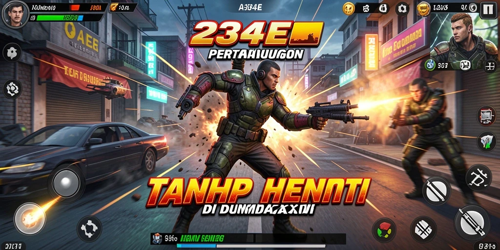 Tampilan mendebarkan dari gameplay <strong>234E</strong> dengan aksi yang intens.