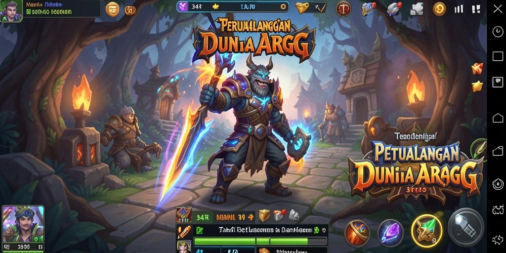 Screenshot menampilkan aksi seru dalam gameplay ARPG