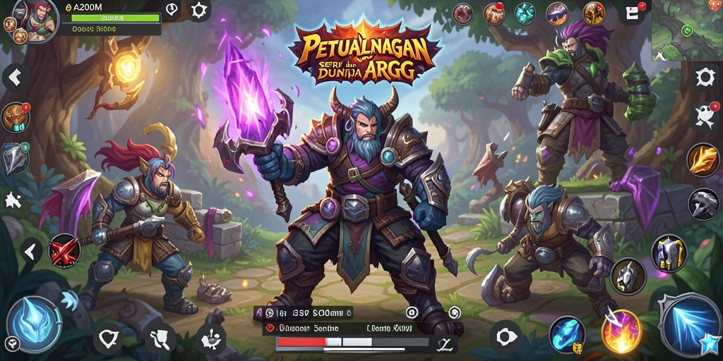 Tampilan aksi seru dalam gameplay A200M yang memukau.