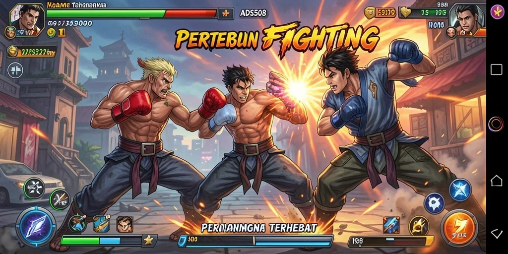Screenshot gameplay <strong>ADS508</strong> menampilkan aksi pertarungan yang mendebarkan.