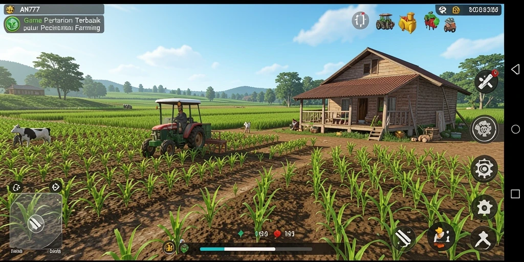 Tampilan gameplay AN777 yang menarik dan memikat saat bertani.
