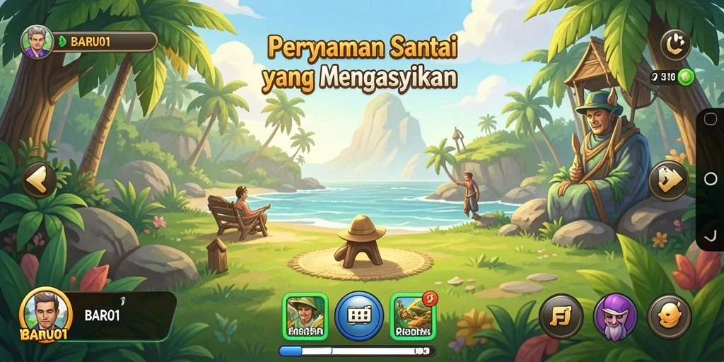 Tampilan gameplay menarik dari BARU01 yang menyenangkan dan interaktif.