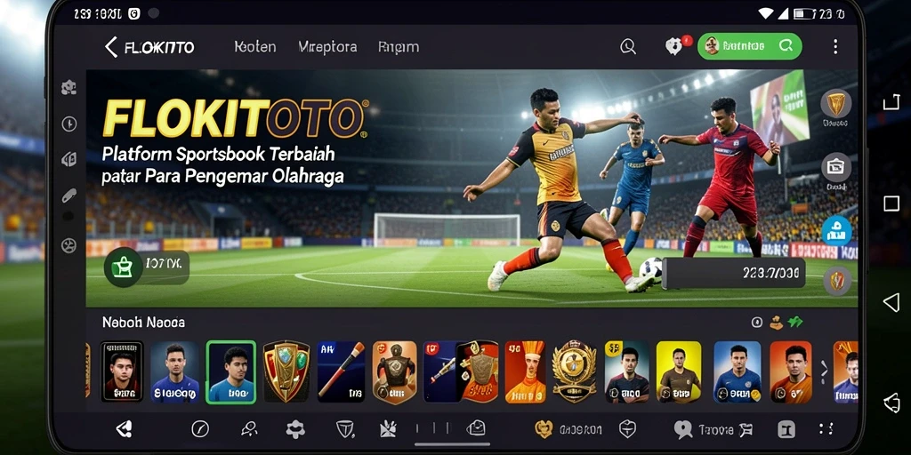 Screenshot utama FLOKITOTO menunjukkan pengalaman taruhan olahraga yang menarik.