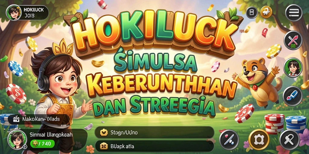 Tampilan gameplay HOKILUCK menampilkan elemen strategi dan keberuntungan.