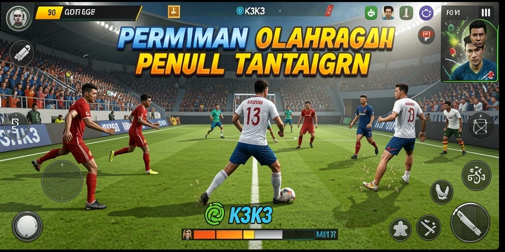 Tampilan gameplay K3K3 yang mendebarkan dan penuh aksi.
