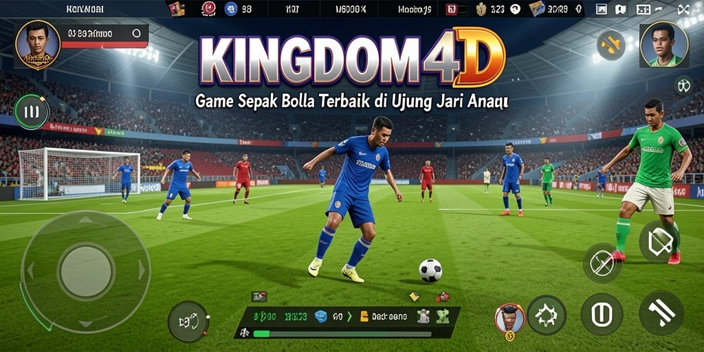 Tampilan gameplay seru di KINGDOM4D saat bertanding.