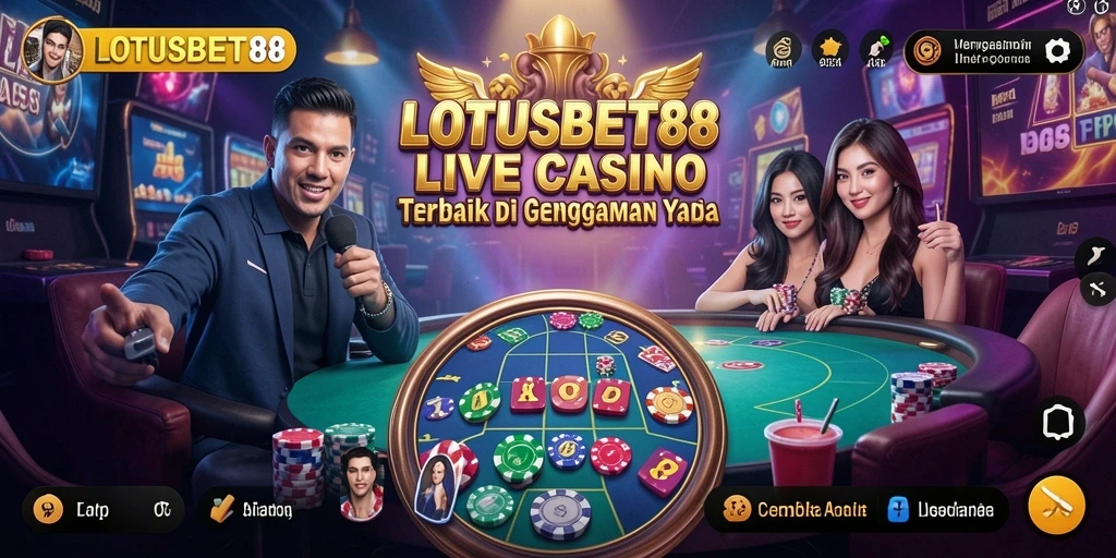 Tampilan gameplay LOTUSBET88 yang seru dalam suasana Live Casino.