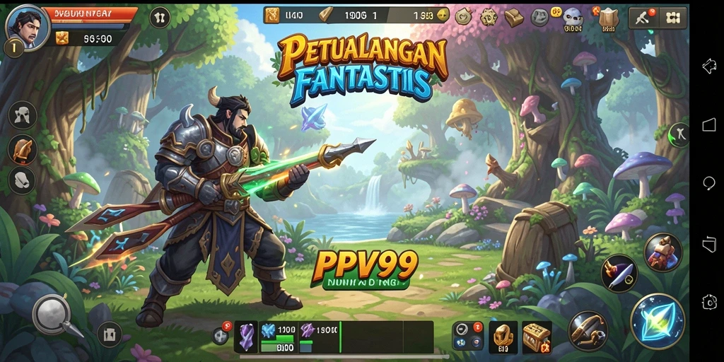 Tampilan gameplay yang mendebarkan di dunia fantasi PPV99.