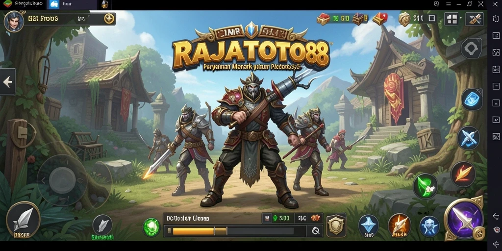 Tangkapan layar utama gameplay RAJATOTO88 yang menarik.