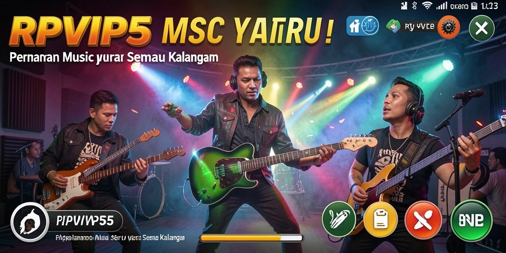 Gameplay seru RPVIP5 dengan berbagai lagu menarik.