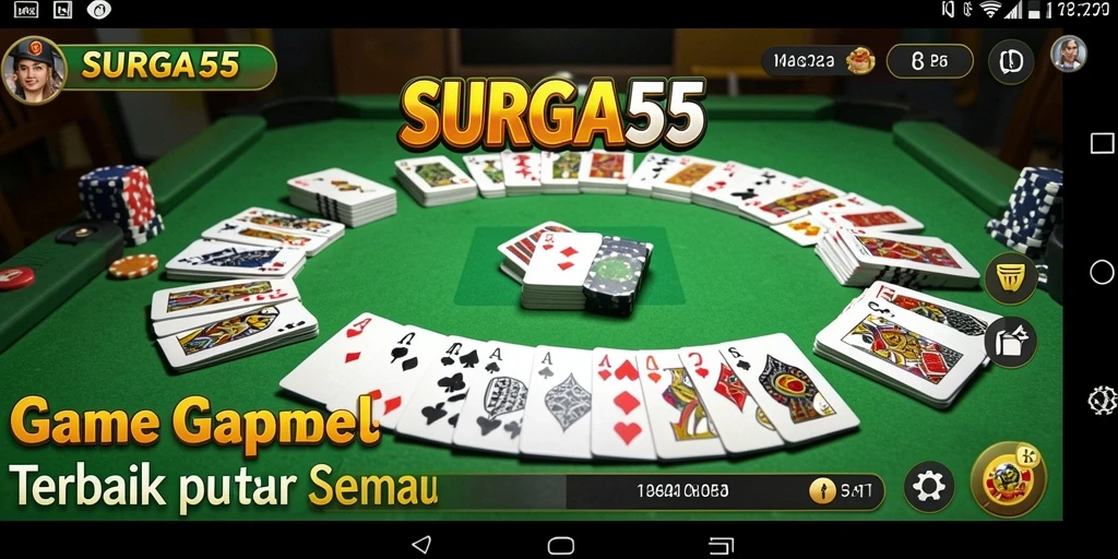 Tampilan gameplay seru dari game Gaple SURGA55.
