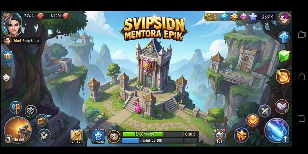 Gameplay menara yang menegangkan dan strategis dalam SVIPSIDN.