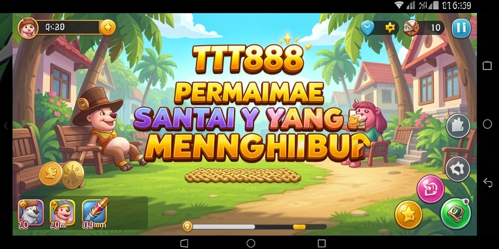 Tampilan gameplay TTT888 yang memikat dan penuh warna.