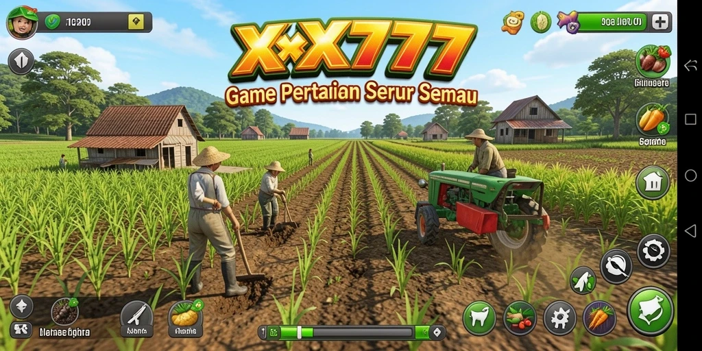 Gameplay XXX777 menunjukkan pengalaman bertani yang seru dan menarik.